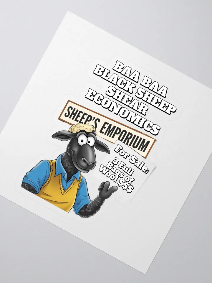 Baa Baa Black Sheep - The Entrepreneur - Funny Sticker product image (2)