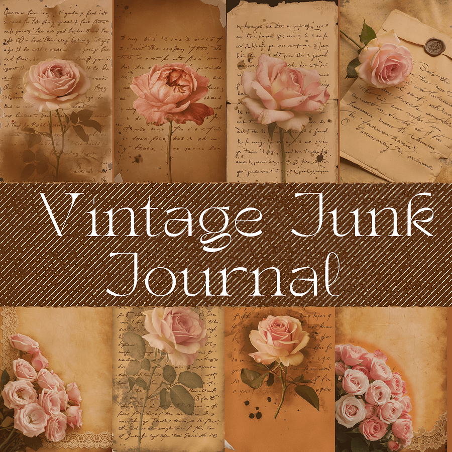 Vintage junk journal pages product image (4)