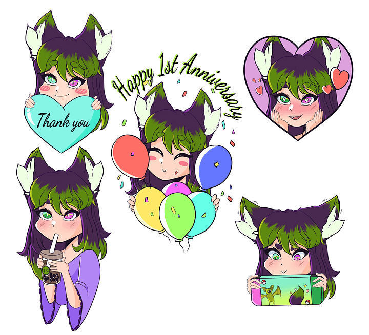 1st Anniversary Sticker Collection product image (1)
