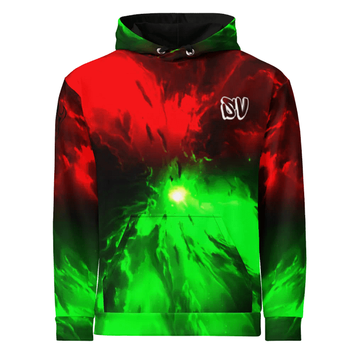 STRAIGHT VIBIN NEON COLOR FADE STYLE ICHIGO V ULQUIORRA HOODIE product image (1)
