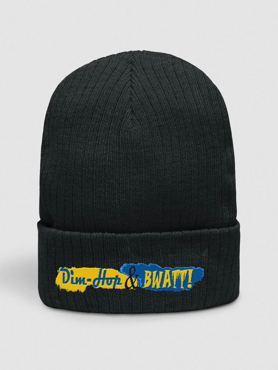 Dim-Hop & Bwatt Embroidered Ribbed Beanie product image (2)