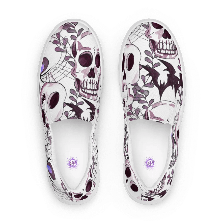 Women's Gothic Delight Skulls Slip-Ons product image (1)
