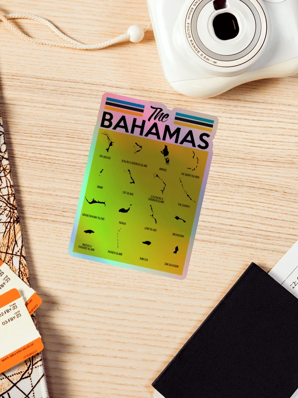 Bahamas Sticker Holographic : Bahamas Map product image (1)