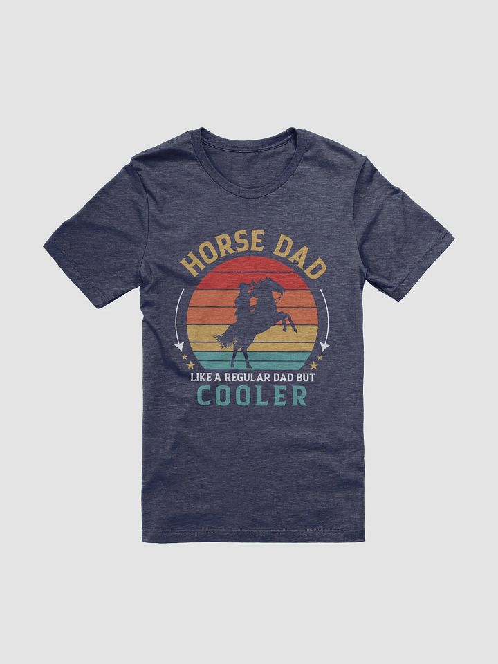 "Horse dad" t-shirt (dark background) product image (1)