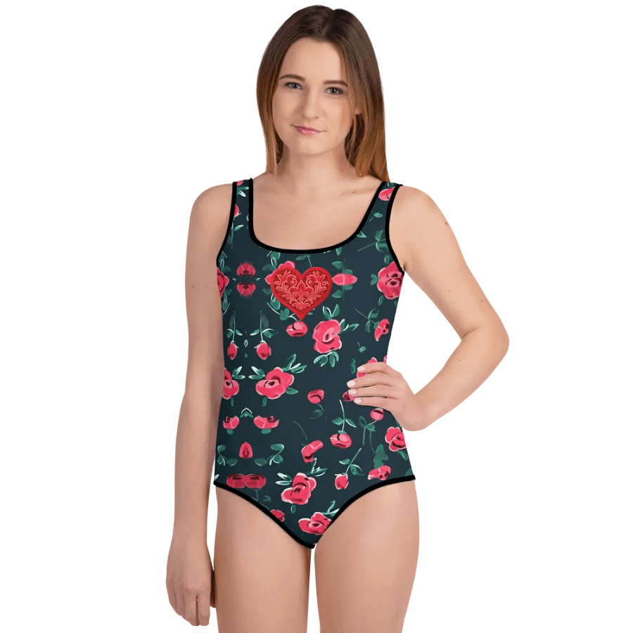 Heartfelt Rose Blossoms Youth Swimsuit product image (3)