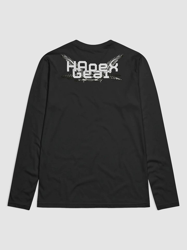 Premium Fitted Long Sleeve Crew - White HApex Gear White Logo product image (2)
