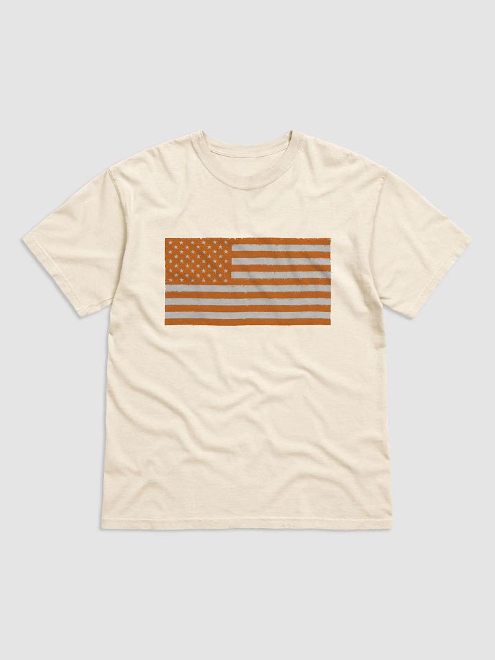 Vintage Orange American Flag Tee product image (1)