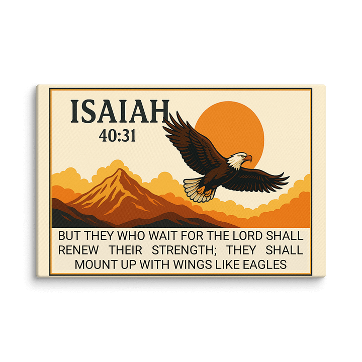 Christian Wall Art – Isaiah 40:31 Bible Verse Print | Renew Your Strength Scripture Decor product image (1)