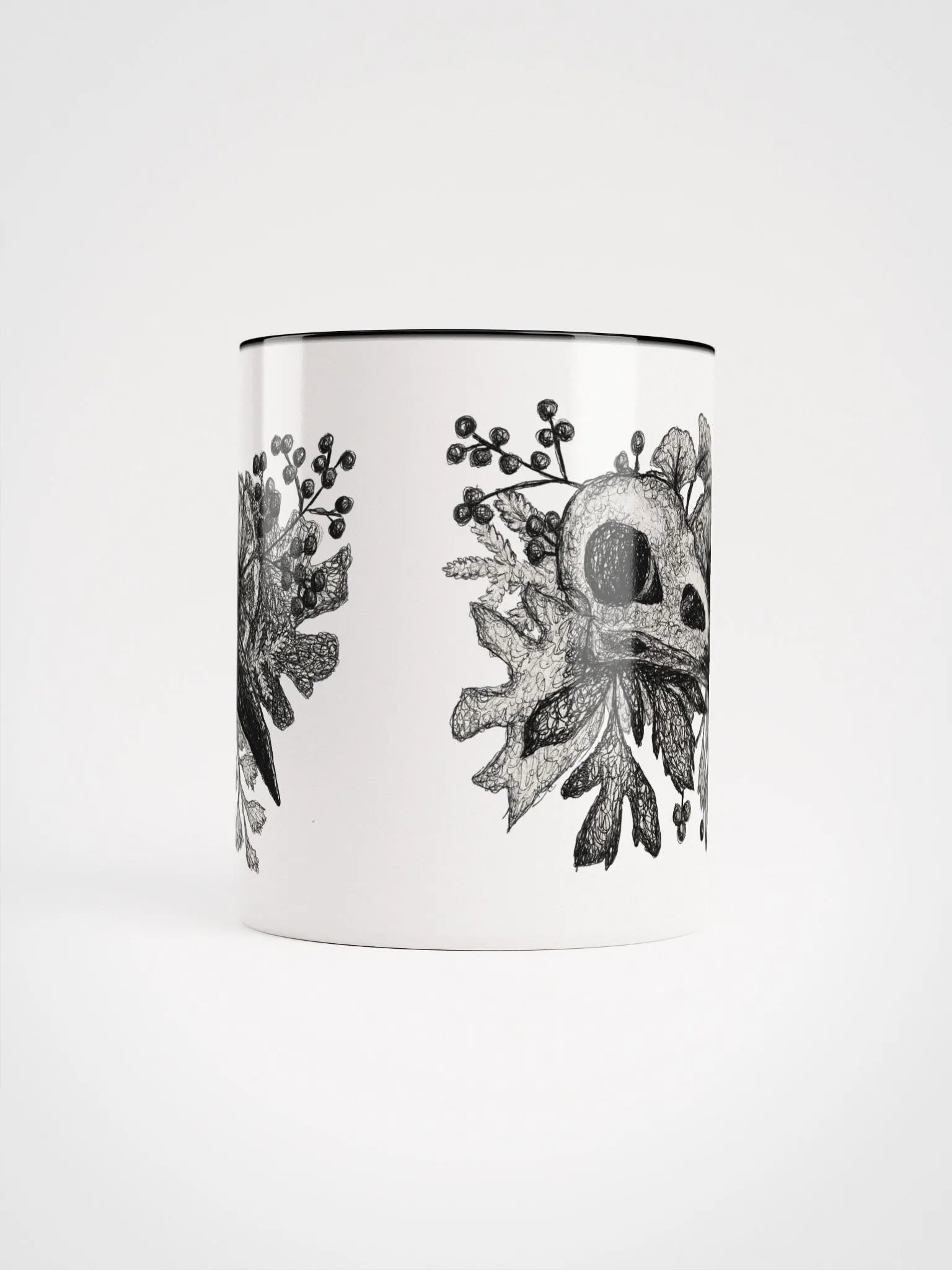 Raven Skull White Mug product image (5)