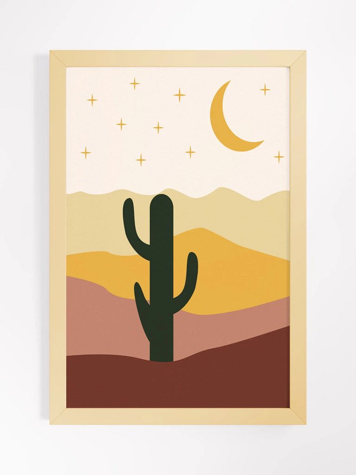 Desert Moonlight Framed Art Print product image (1)