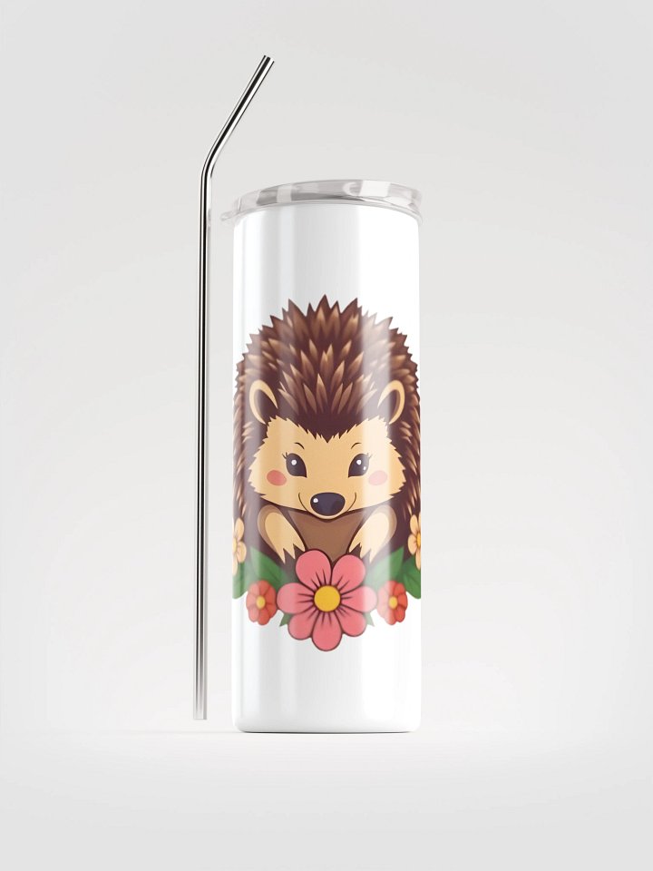 Floral Hedgehog Stainless Steel Tumbler product image (1)