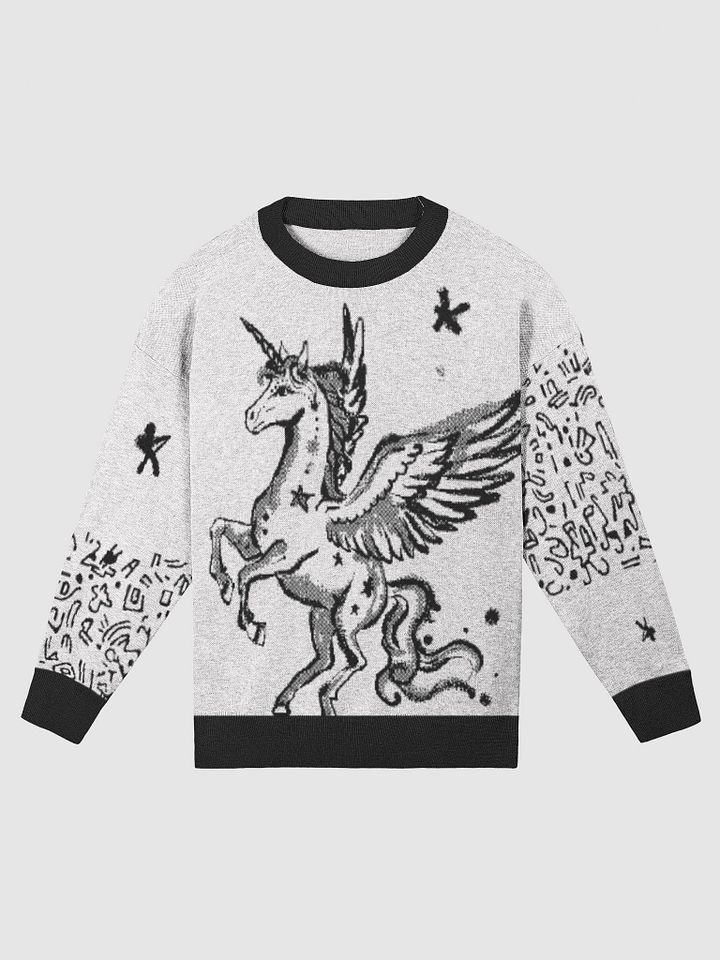 Unicorn Knitted Crewneck Sweater Relaxed Fit product image (1)