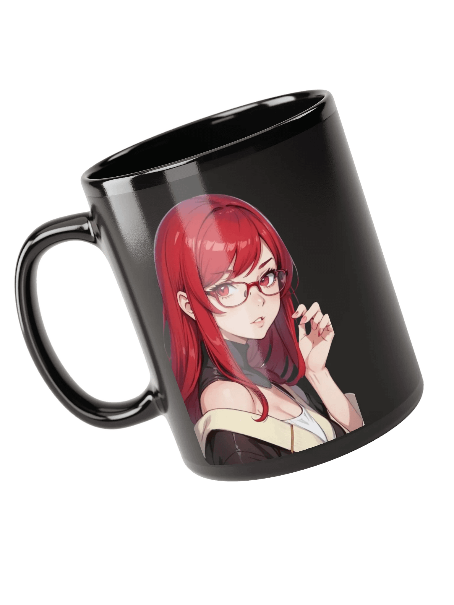 (RED WAIFU) K Black Mug product image (3)
