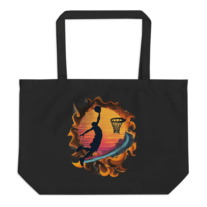 Space Shooter Basketball Airborne Hoops Organic Tote product image (1)