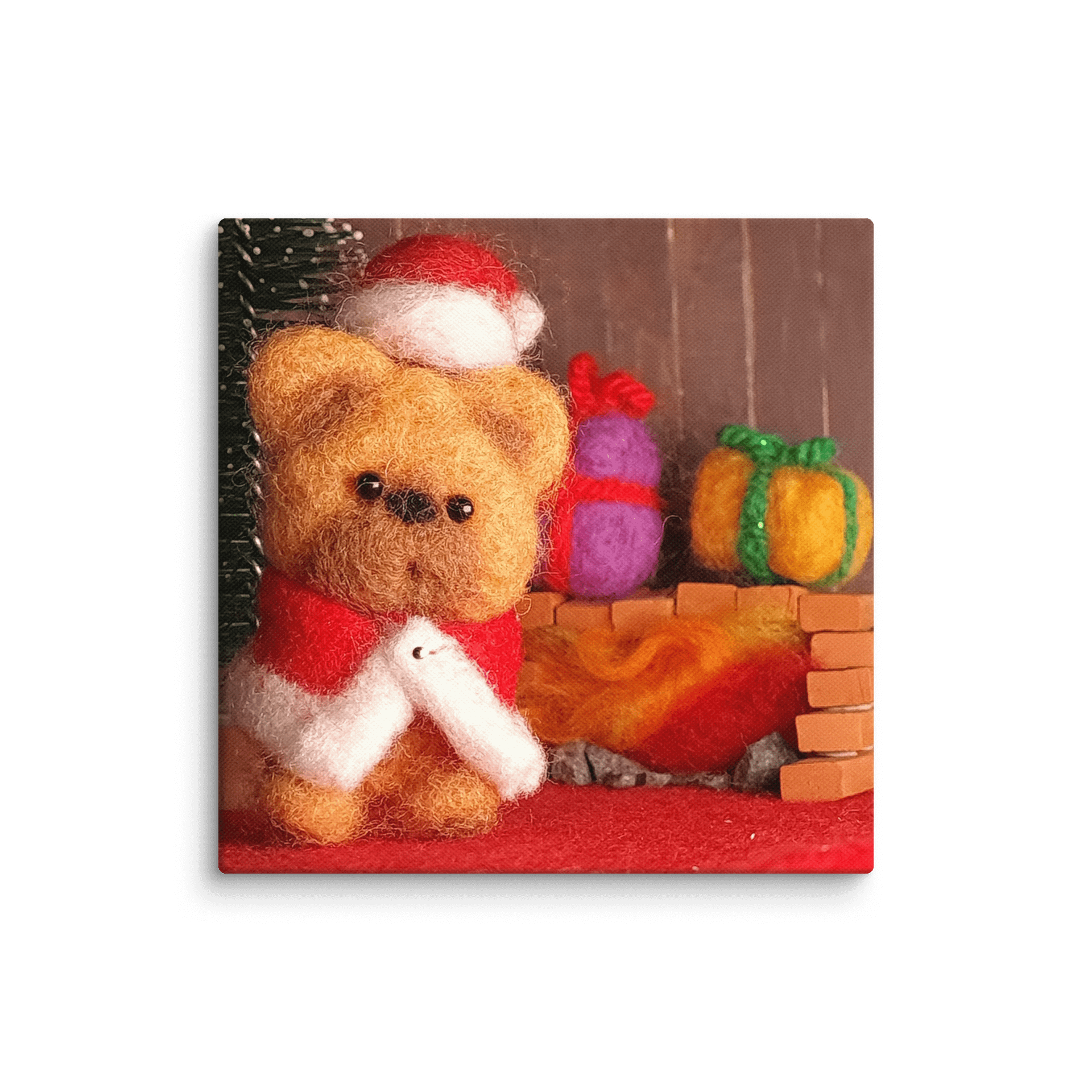 The Bear and Christmas Canvas product image (1)