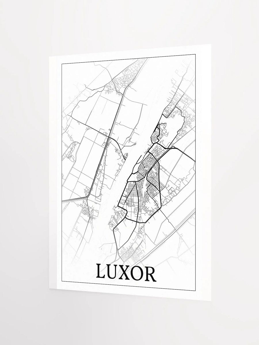 Luxor, Egypt, city map print product image (10)