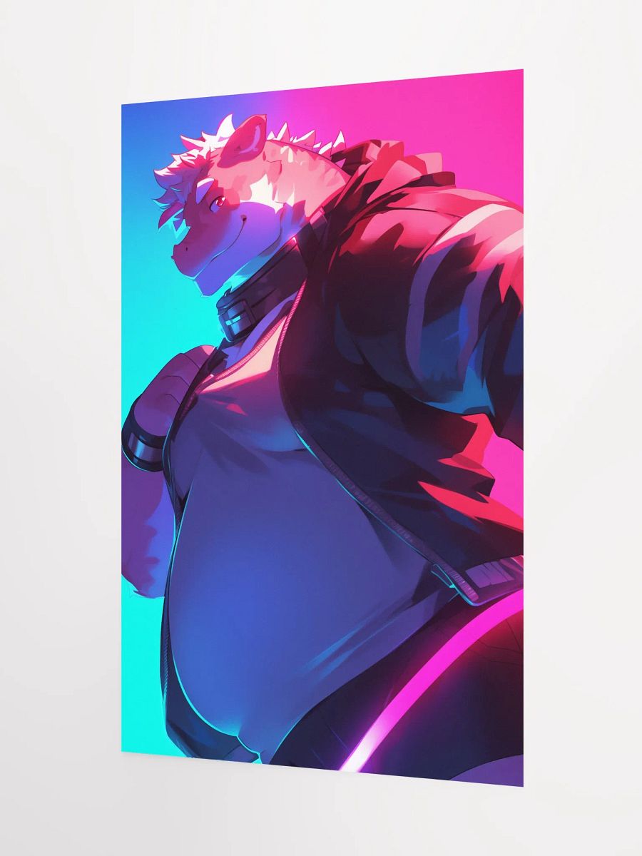 Futuristic Anthro Dragon Poster product image (5)
