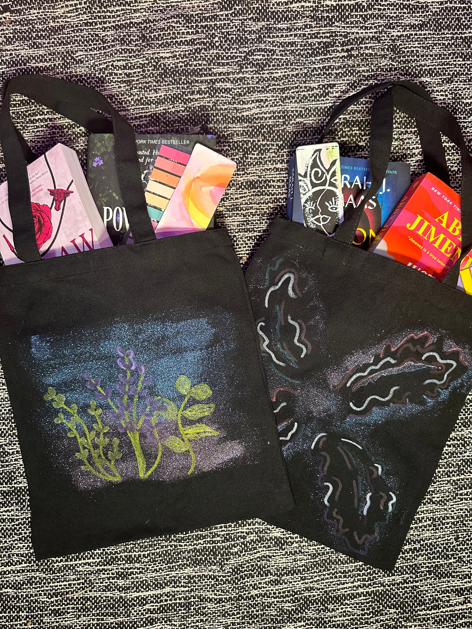 Lavender Haze Hand Painted Tote bag product image (2)