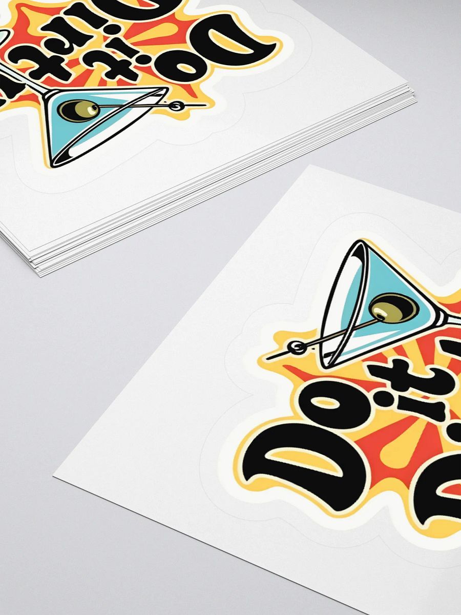 Dirty Martini Kiss Cut Sticker product image (10)
