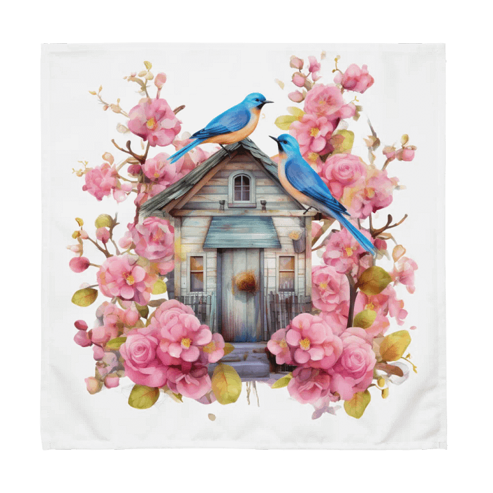 Whimsical Birdhouse Cloth Napkin Set product image (1)
