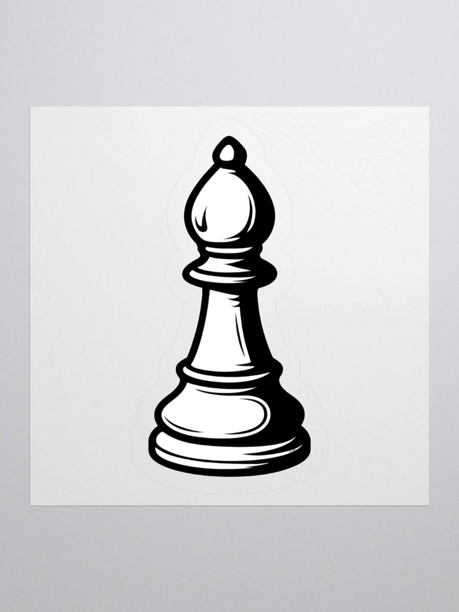 Classic Chess Bishop Sticker product image (3)