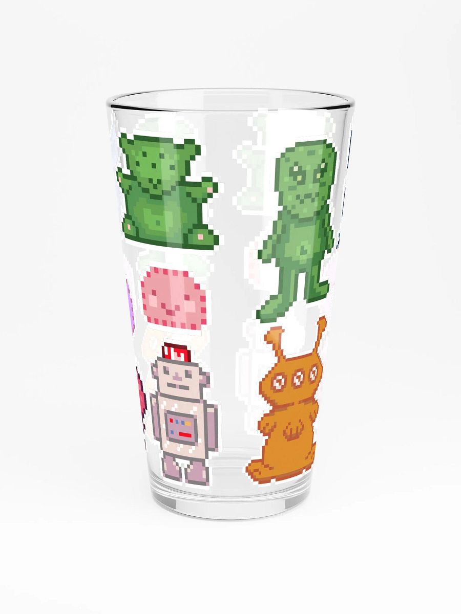 Outta Space Pixels (Aliens) pint glass product image (3)