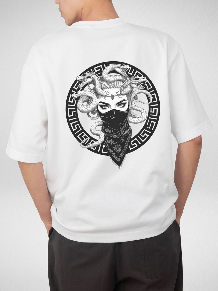 Stone Cold – Medusa Graphic T-Shirt | Streetwear Print Tee | Unisex Cotton T-Shirt product image (4)