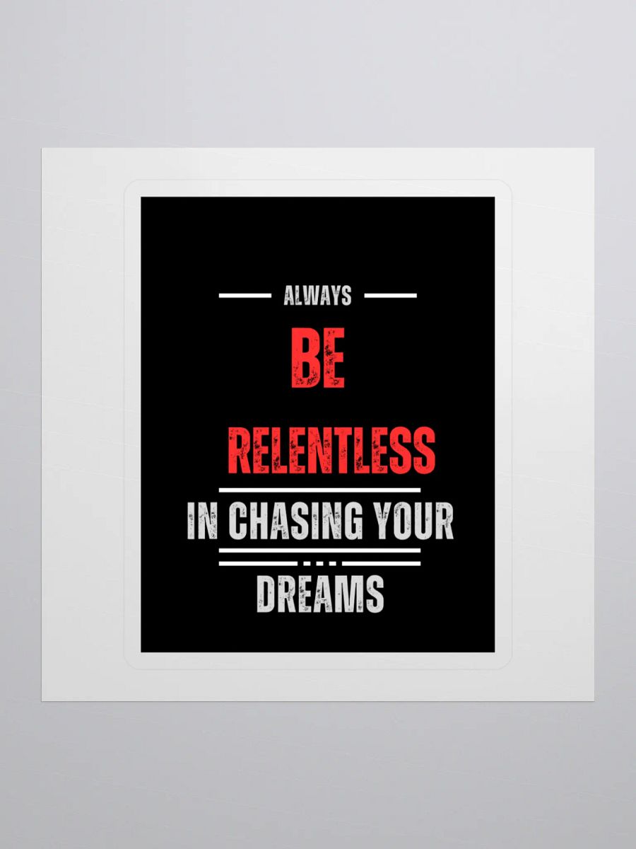 Relentless Dreams Kiss Cut Stickers product image (1)