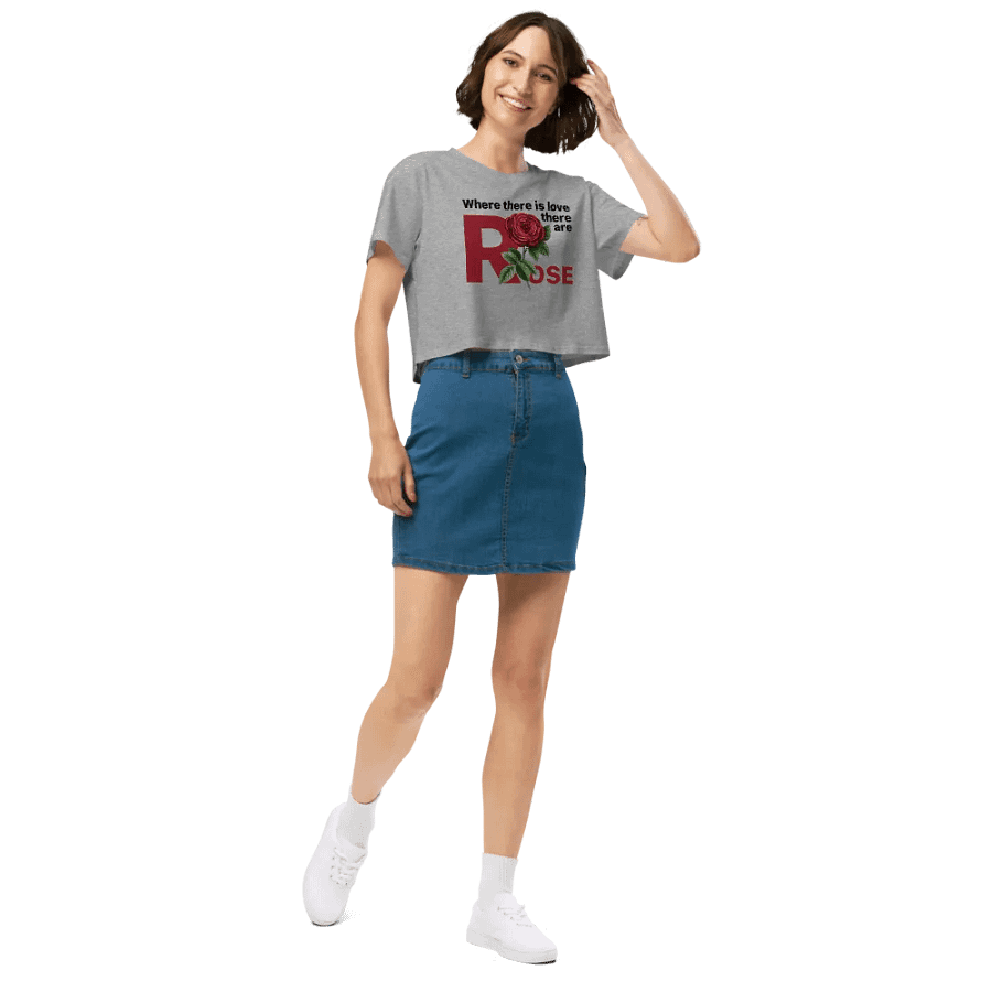 BUIII: Where there is love, there are rose Crop Tops product image (3)