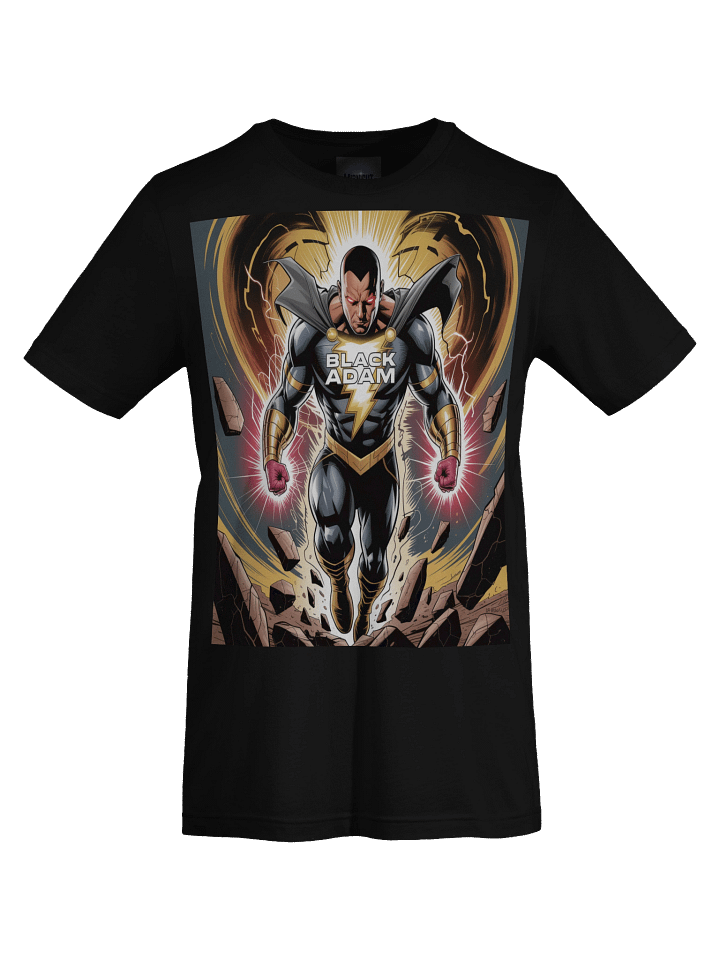 Black Adam Kahndaq Thunder Supersoft T-Shirt – Shazam Shadow Surge product image (1)