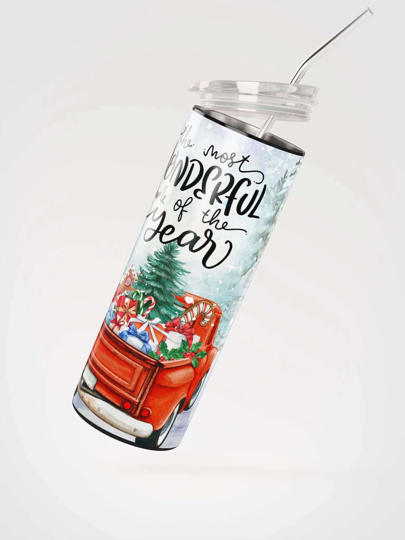 ITS THE MOST YEAR TUMBLER WITH REUSABLE STRAW product image (3)