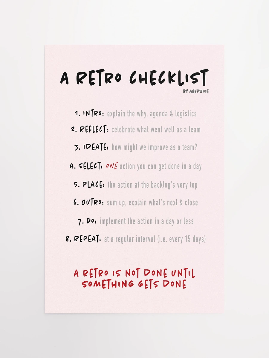 Retro Checklist Poster product image (10)