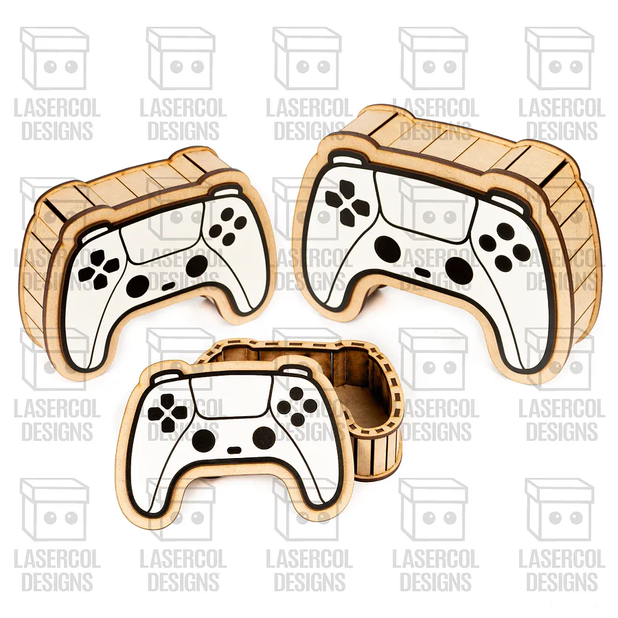 Controller Shaped Boxes Set 1 (3 Sizes) - Laser Cut Files product image (3)