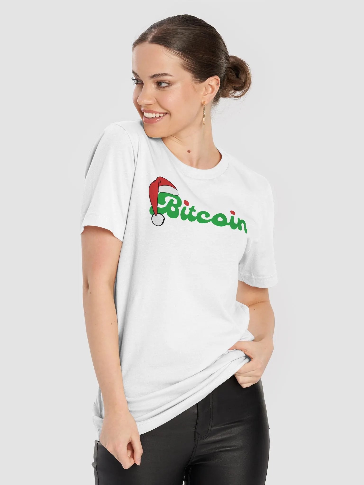 Santa Hat Bitcoin T-Shirt product image (619)
