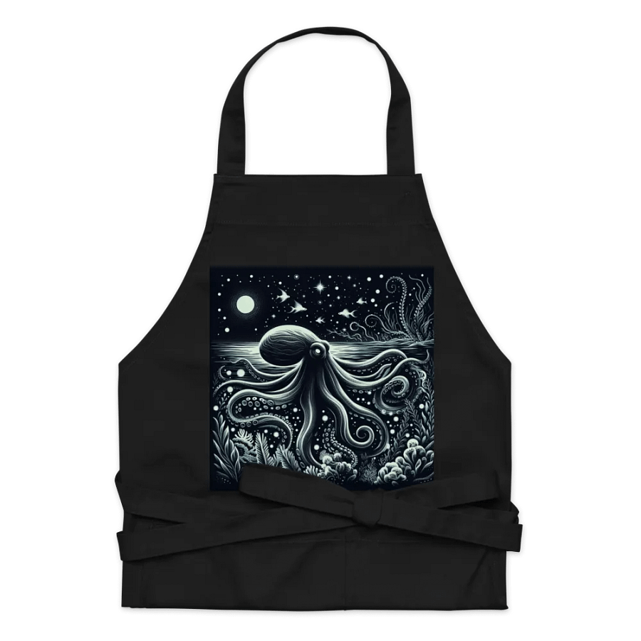 Midnight Octopus Organic Cotton Apron product image (9)