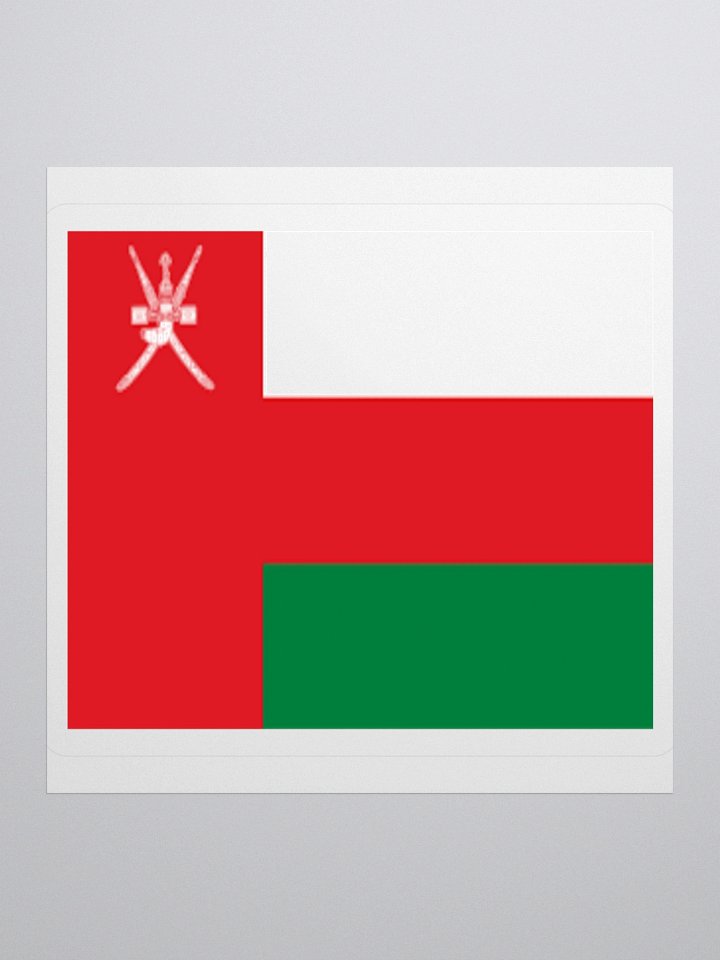 Exclusive Oman Flag Kiss-Cut Stickers - High-Quality Vinyl, Multiple Sizes product image (2)