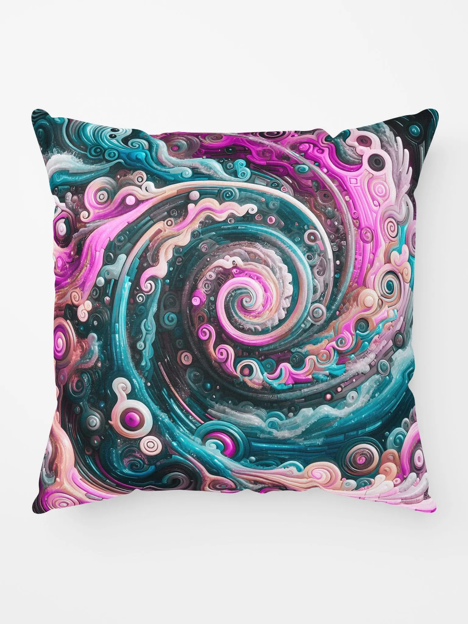 Beautiful Vividly Colored Tidal Wave Ocean Appreciation Pillow product image (5)