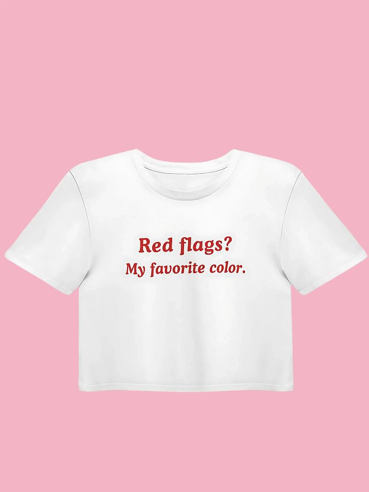 Favorite Red Flags Crop Top product image (1)