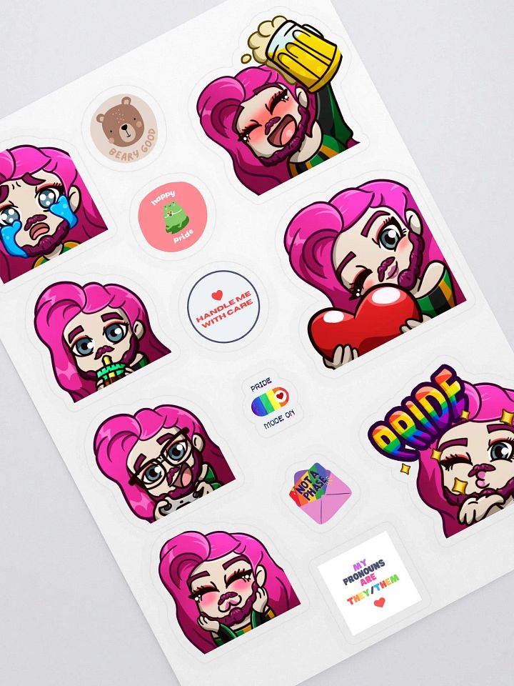 Emote Sticker Sheet product image (2)