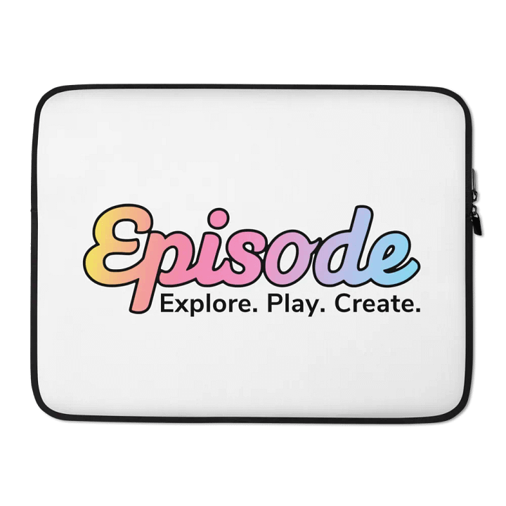 Episode Laptop Sleeve White With Gradient Logo product image (2)