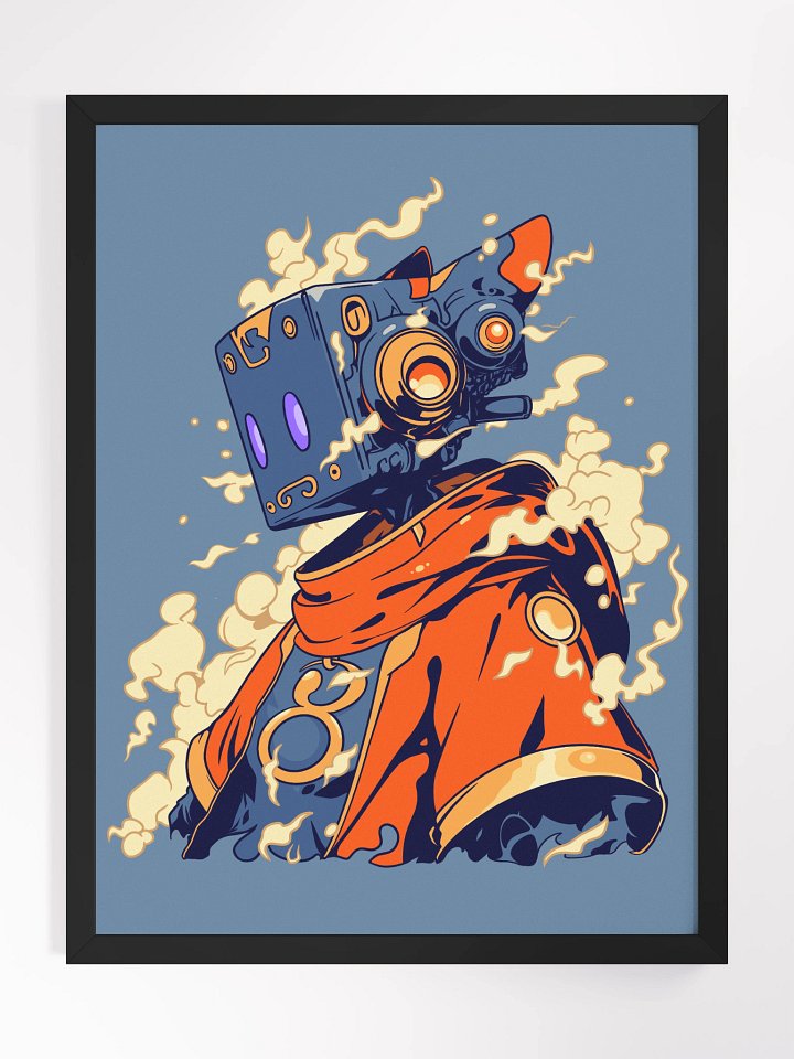 "The Blue Wizard" – 18″ x 24″ Framed Poster product image (1)