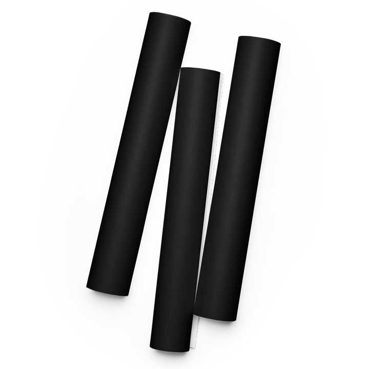 Black Solid Holiday Christmas Wrapping Paper Sheets (3) product image (1)