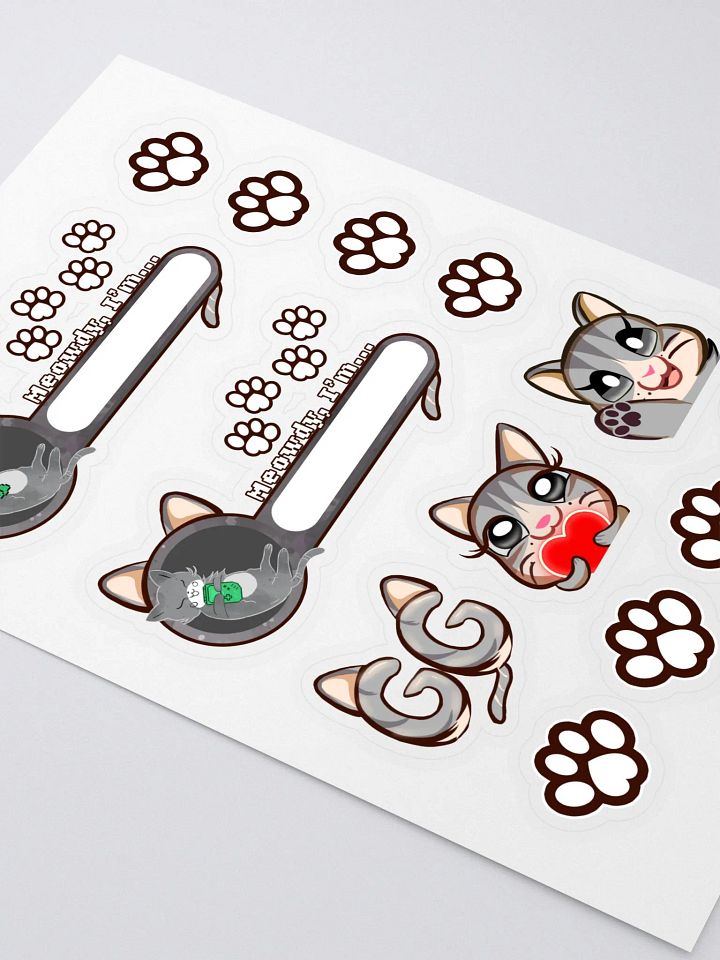 Gray Kitty Gaming Stickers product image (2)