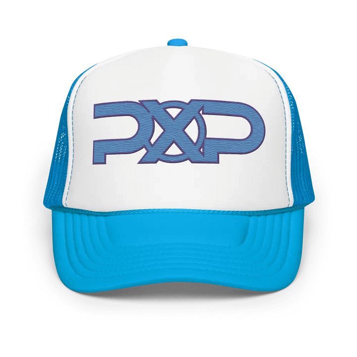 PopXcast Official Live Stream Trucker Hat with 3D Puff Embroidery product image (1)