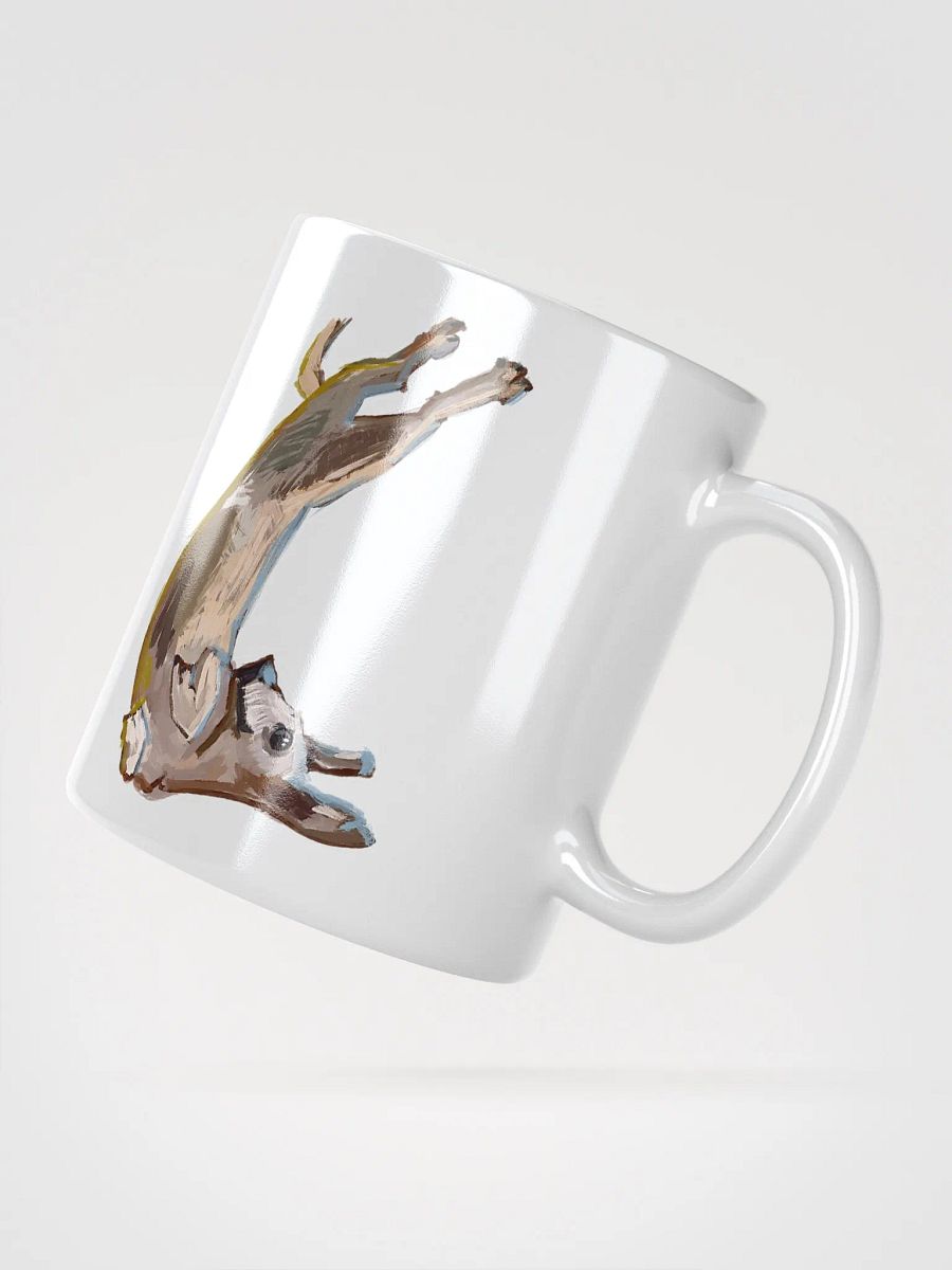 Orejas being cute painting, White Glossy Mug product image (5)
