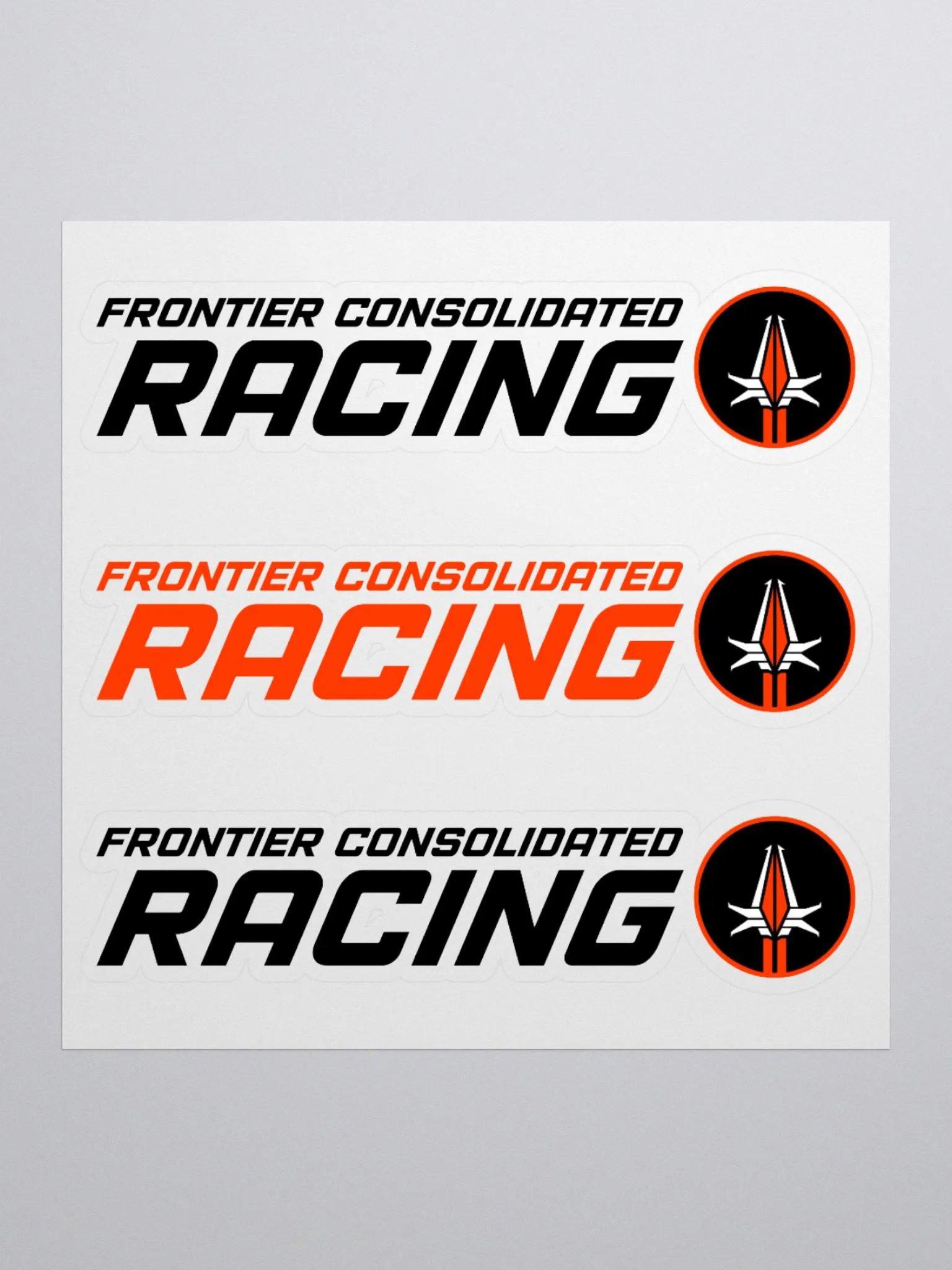 FRCN Racing Wordmark Stickers product image (3)