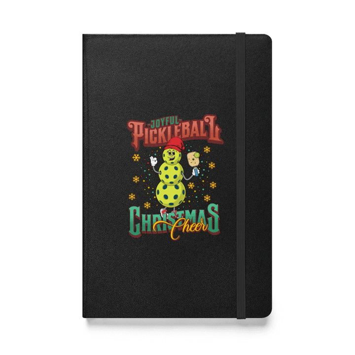 Joyful Pickleball Christmas Cheer Snowman Hardcover Notebook product image (1)