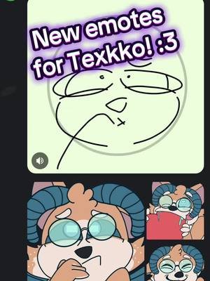 drawing and animating emotes for @Texko 🐕🎨 :3  #furry #art #krita #timelapse #animation 