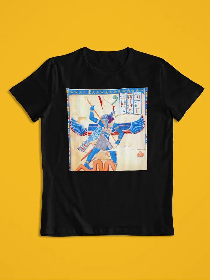 Seth Slaying a Serpent Ancient Egypt Art Unisex T-Shirt product image (1)