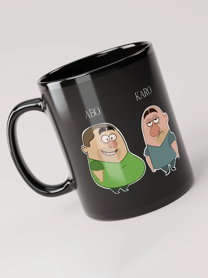 Abo and Karo Black Glossy Mug product image (1)